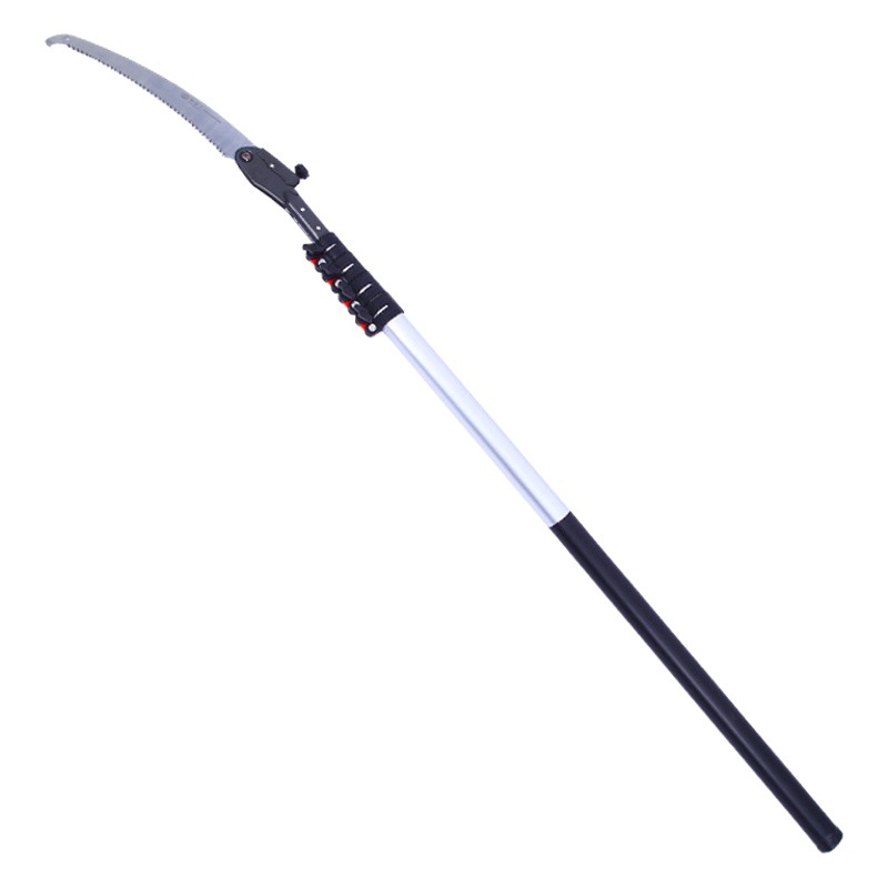 Factory wholesale tree pruning telescopic rod pruning shears aerial pruning saw telescopic aluminum alloy handle folding high branch saw