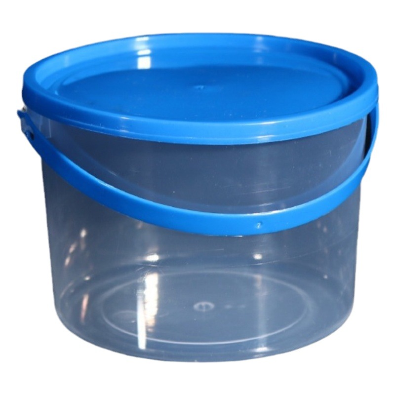 Plasticine Satchel Bucket with Lid, Children's Storage Bucket, Toy Bucket, Plastic Bucket, Transparent Bucket, Packaging Bucket, Small Bucket, Satchel Bucket