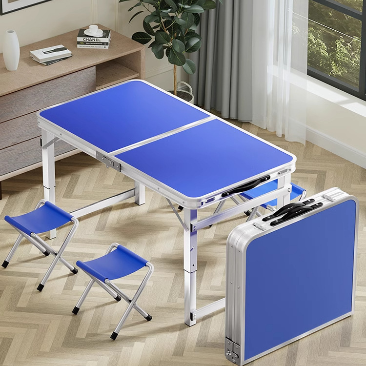 Folding Table for Stalls, Rectangular Portable Decoration Opening Ceremony, Foldable Table for Stalls, Simple Outdoor Dining Table