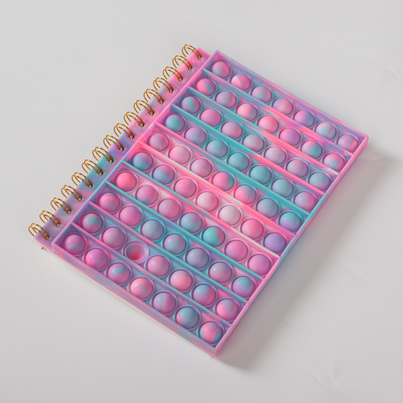 Picture of Rodent pioneer A5 Notebook silicone cartoon coil hand account spot notebook Rainbow Bubble music notepad