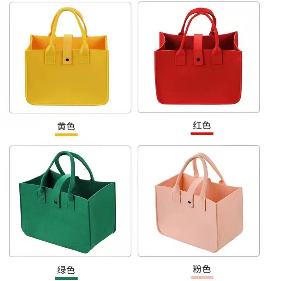 Felt Tote Bag Storage Bag Customized Gift Bag Shopping Bag Accompanying Gift Bag Customizable Felt Tote Bag