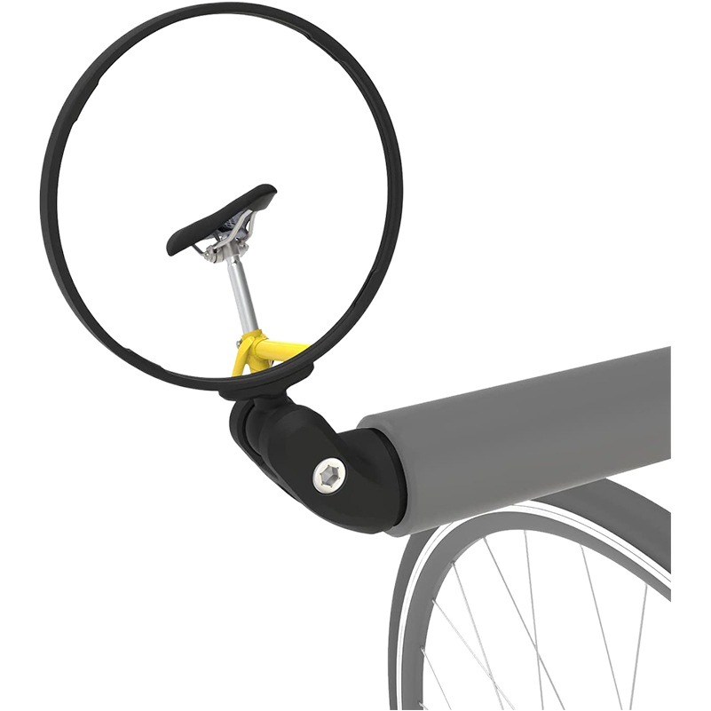 Cross-border bicycle rearview mirror 360-degree rotating acrylic lens big round mountain bike reflector