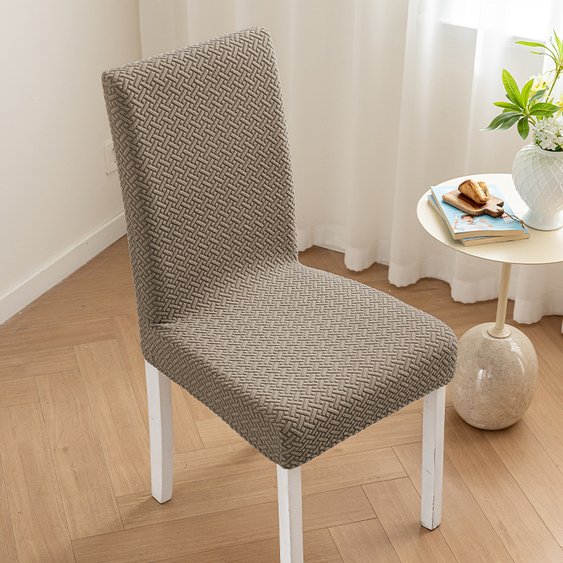 Picture of Cross-border jacquard fleece thickened conjoined elastic hotel restaurant chair cover anti-fouling stool cover chair cover