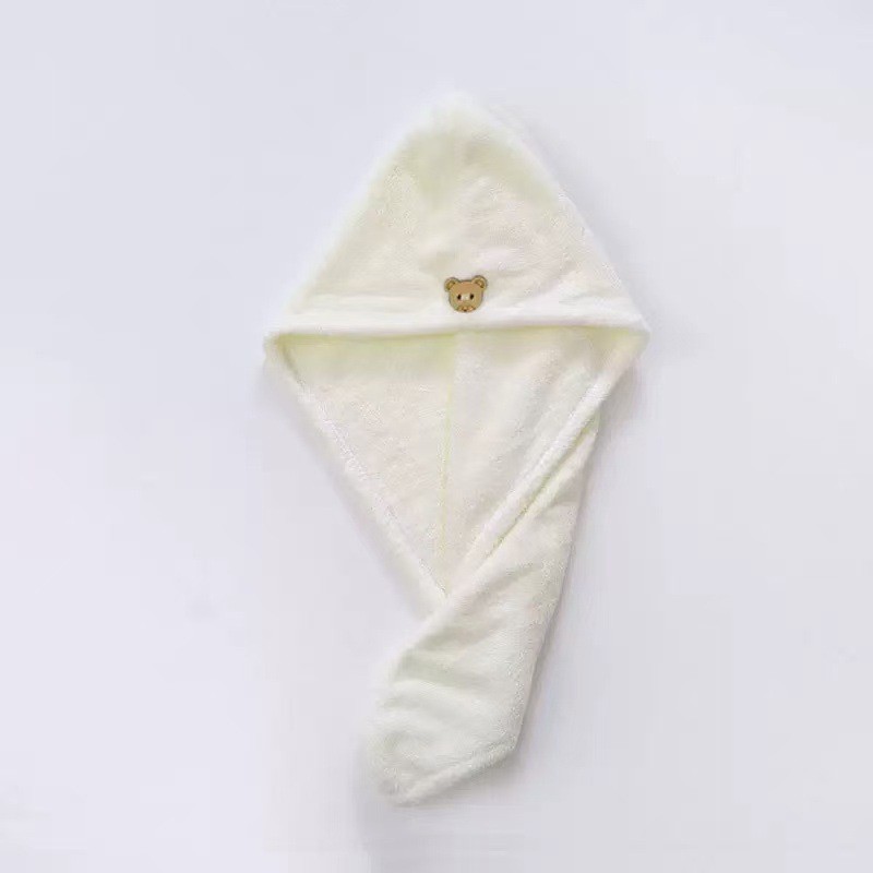 Picture of Class a Dry Hair Cap Thickeneded Super Absorbent Quick-Drying Shower Cap Double Layer Coral Velvet Edge Dry Hair Towel Ready for Sale