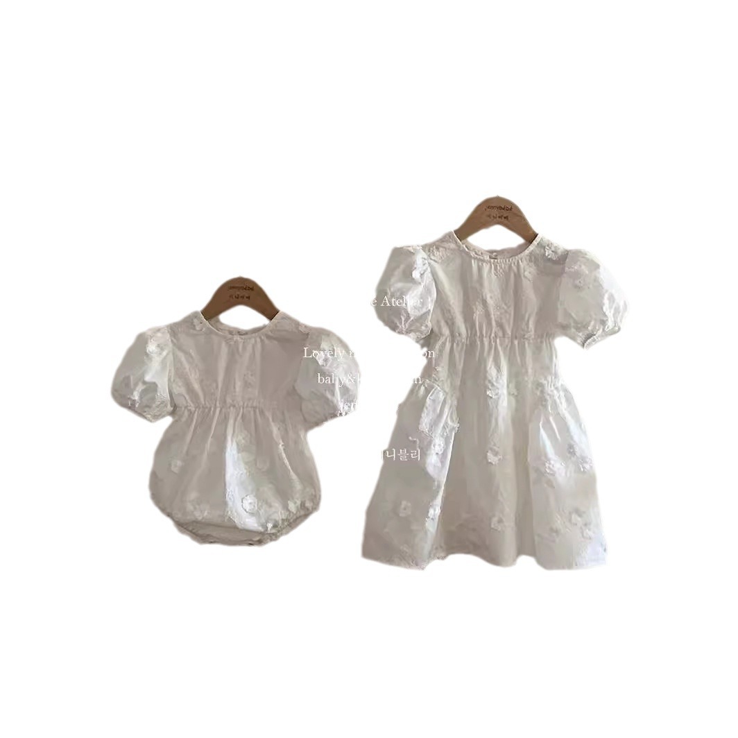 Picture of jennybebe Instagram Style Parin-Child Dress dress Baby Western Style Embroidered Jacquard Climbing Dress Baby Girl Princess Dress