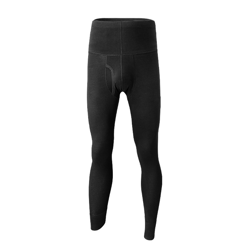 Picture of Autumn Trousers Men's Pure Cotton Single Thin Base Warm Pants Tight Cotton Pants High Waist Line Pants Autumn and Winter Waist Protection Pants