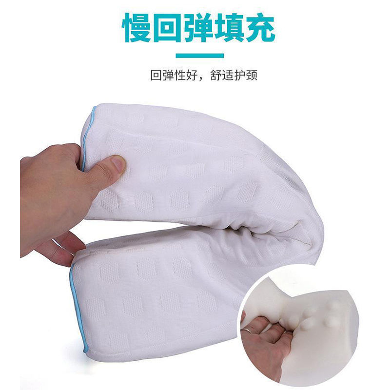 Picture of Memory cotton cervical pillow spine reverse bow maintenance sleep traction pillow mini neck pillow slow rebound memory pillow wholesale