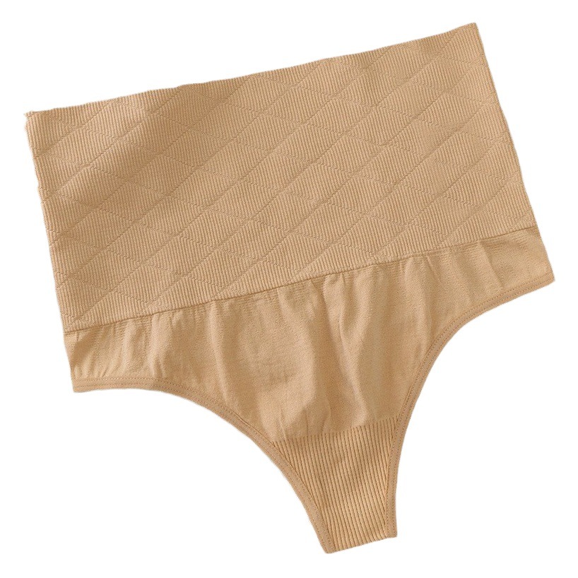 Foreign Trade Cross-border Plus Size Seamless High Waist Thong High Elastic Body Shaping T Pants Sexy Sports Fitness Ladies Panties