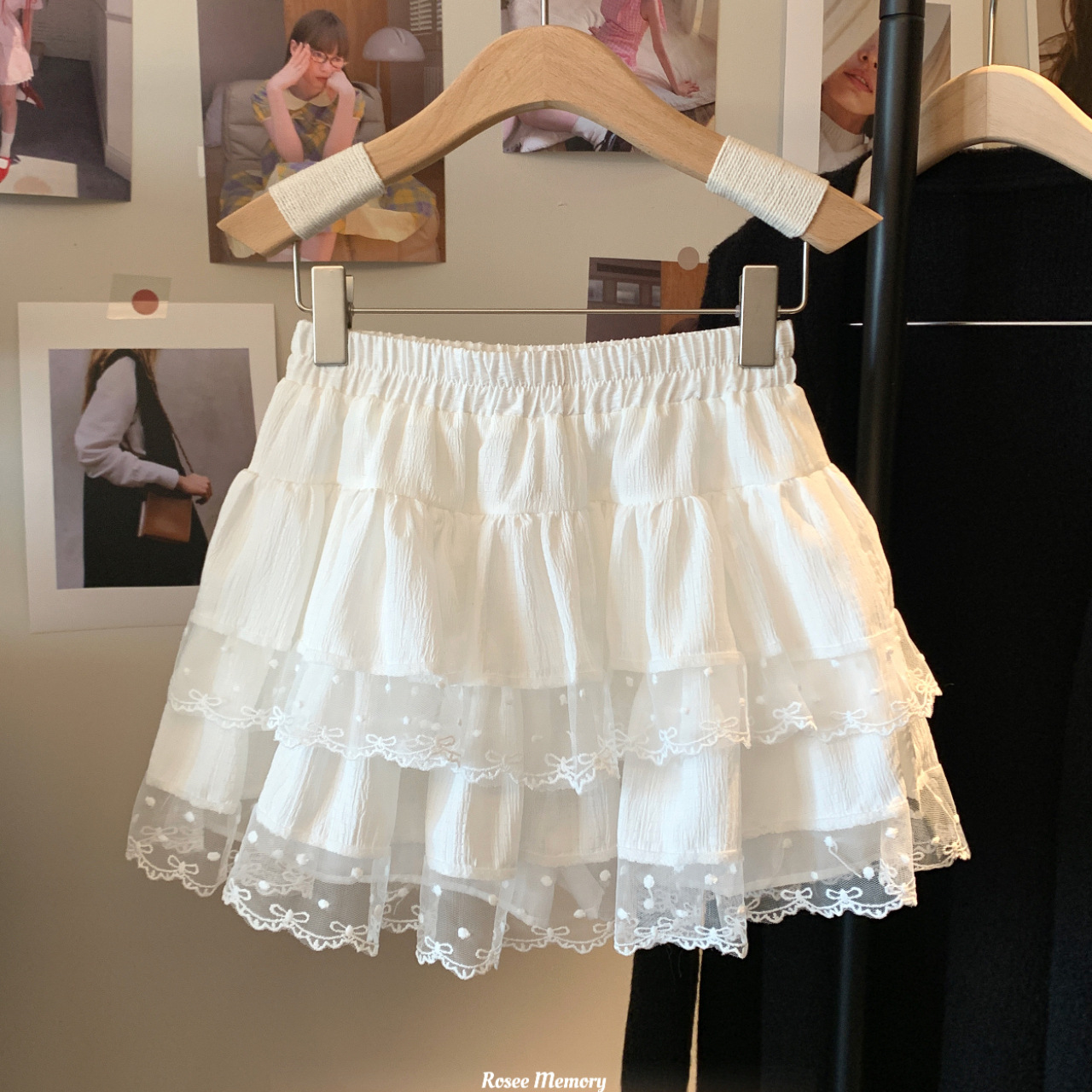 Fashion 2024 Winter Street Style Street Trendy Women's Polyester Cake Skirt Skirt Agent Franchise