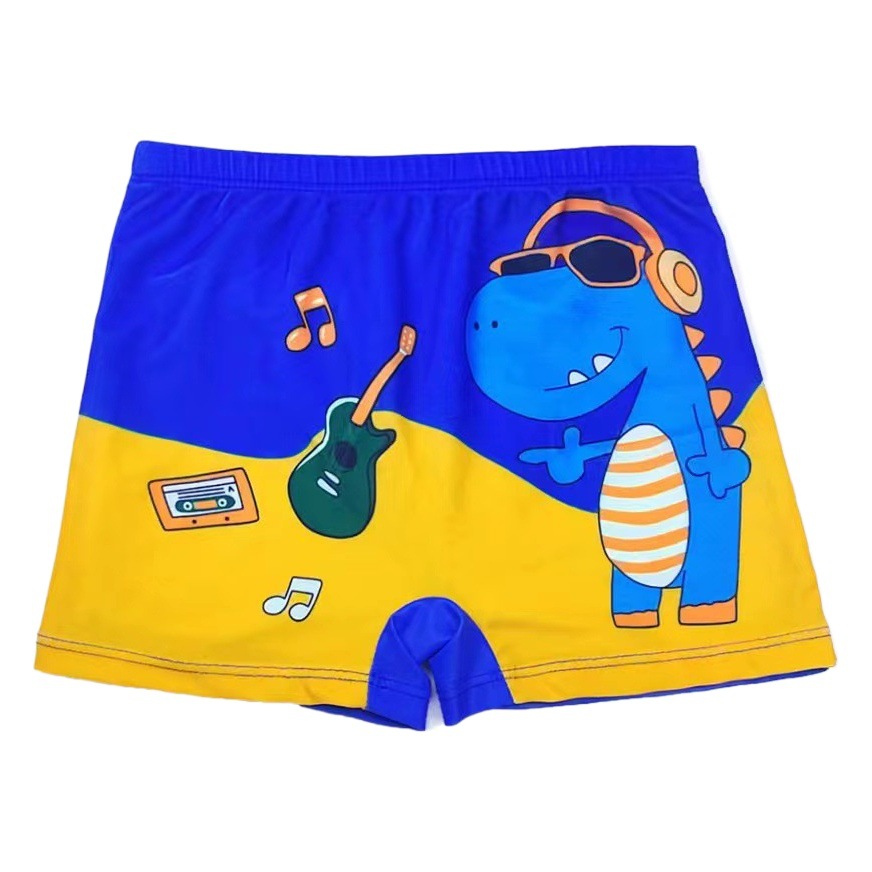 New Children's Swimming Trunks Middle Children's Swimming Trunks Cartoon Beach Boys Baby Students Beach Trunks Boxer Shorts Hot Spring