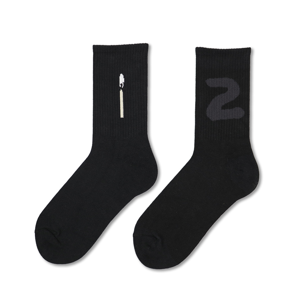 Kanye DONDA 2 Lit Match Kanye Sports Socks Ignite Match Fashion Brand Socks Cotton Men and Women
