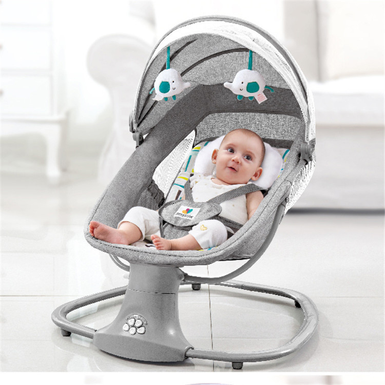Picture of Baby Electric Rocking Chair Baby Coaxing Baby Sleeping Artifact Newborn Cradle Bed Kidsren's Soothing Chair Recliner 0-3 Years Old