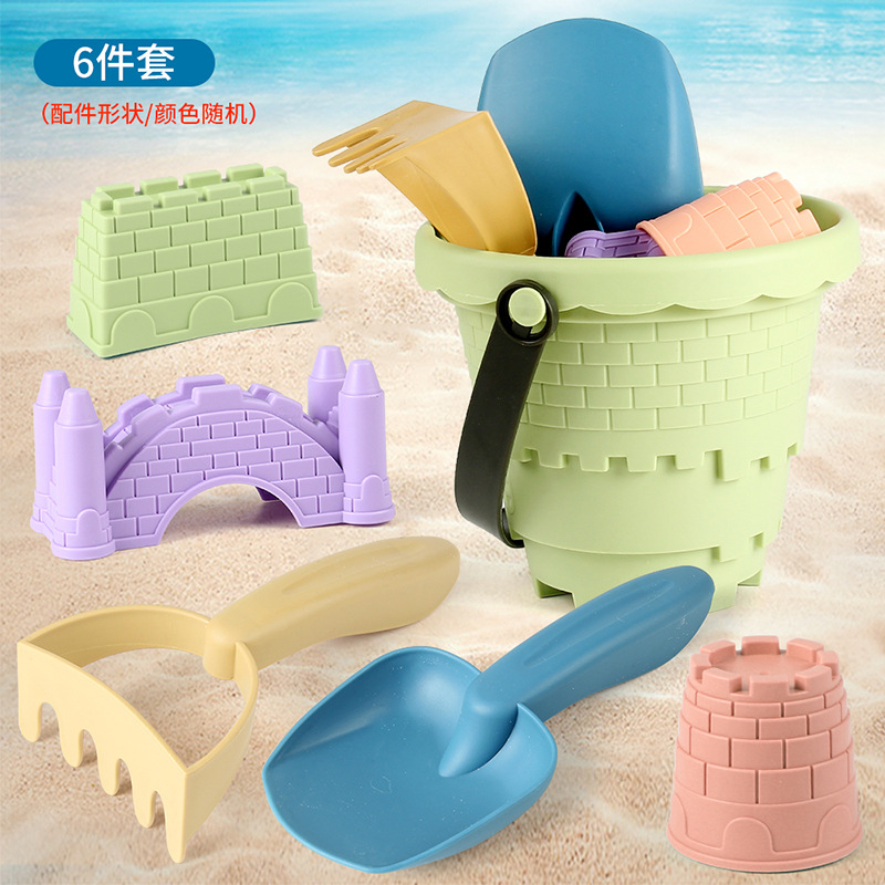 Picture of Children's Summer Beach Toy Sand Digging Shovel Beach Castle Hourglass Beach Toy Full Set Sand Digging Water Toy