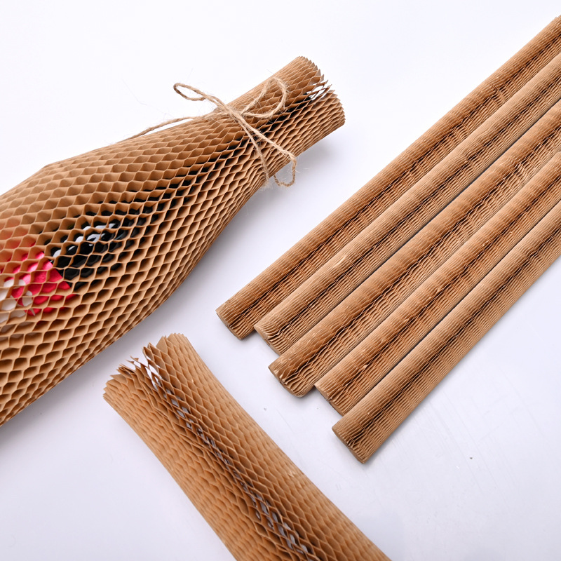 Picture of Protective Cover Red Wine Ceramic Honeycomb Paper Buffer Fragile Honeycomb Paper Cross-Border Fully Degradable Kraft Paper Manufacturer Wholesale