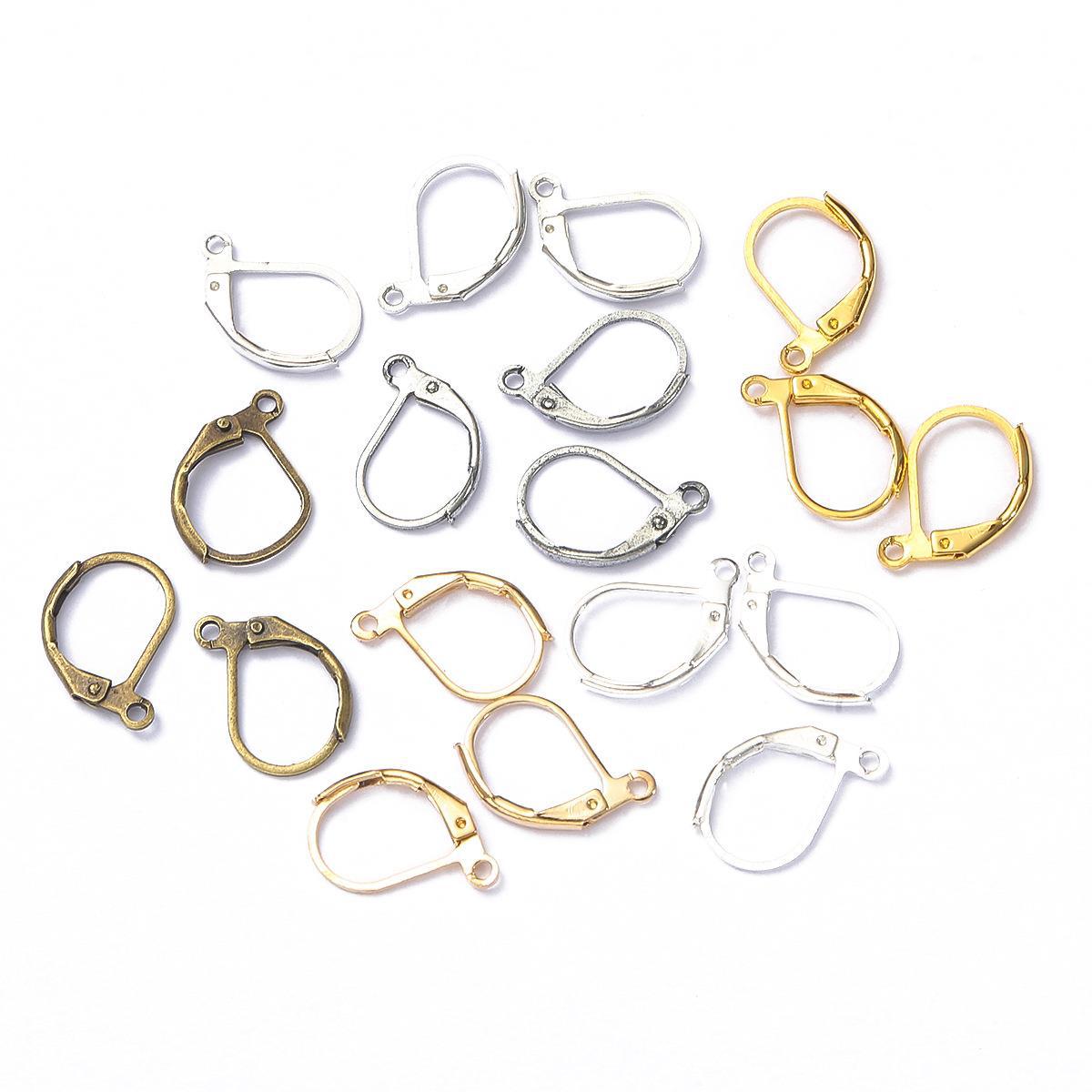 Copper French Ear Hook Ear Clip Handmade DIY Ear Jewelry Homemade Earrings Material Bag Accessories Cross-border Hot Sale