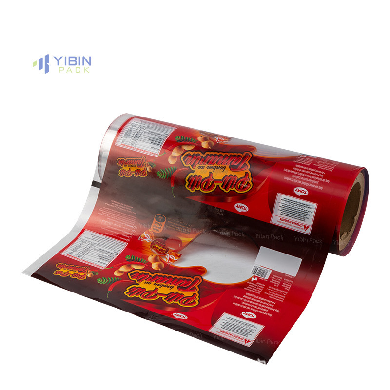 Automatic packaging machine packaging bag roll film custom composite food packaging bag aluminum foil PE plastic roll film custom