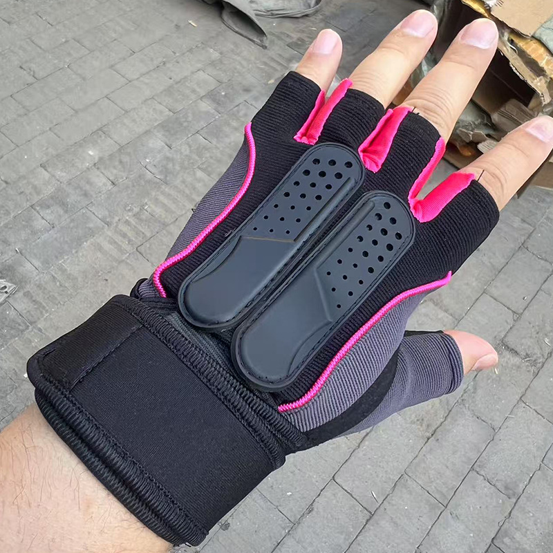 Fitness Gloves for Men and Women, Dumbbells, Horizontal Bar, Sports Training, Wear-Resistant Pull-Ups, Anti-Callus Wrist Guards, Half-Finger
