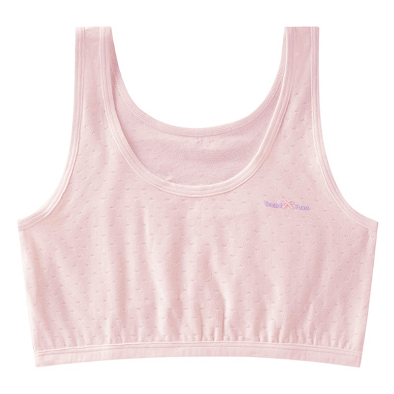 Picture of Girls' Development Stage One Underwear Bra for Girls without Steel Rings Tube Top for Adolescent Girls Vest Underwear for Students