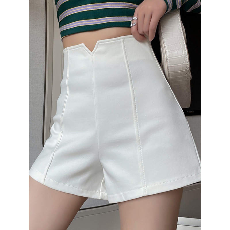 Black Pants Wide Leg Hot Small New Trendy 20 Suit Shorts Women's Internet Celebrant 23 Summer High Waist A- Year