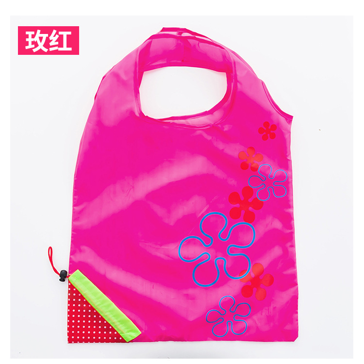 Picture of Creative Foldable Strawberry Bag Household Portable Polyester Shopping Bag Printable Advertising logo