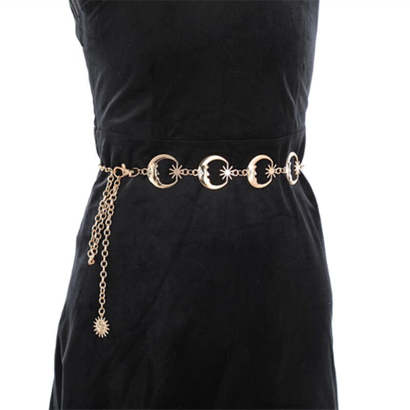 Picture of Europe and the United States cross-border fashion love waist chain women's elegant metal moon body chain autumn and winter sweater waist chain wholesale