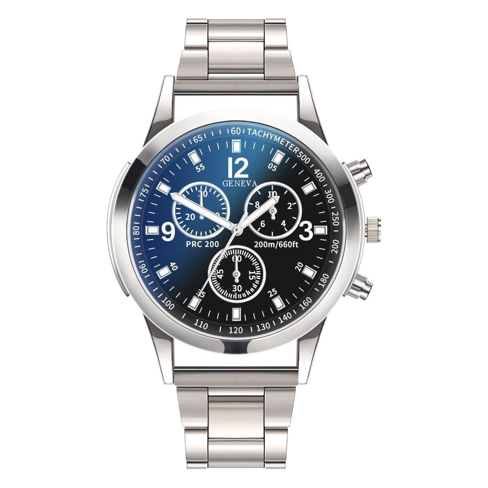 Geneva Blue Light Fiberglass Band Watch Men's Fashion Quartz Men's Watch Gift Men's Watch Manufacturer Wholesale