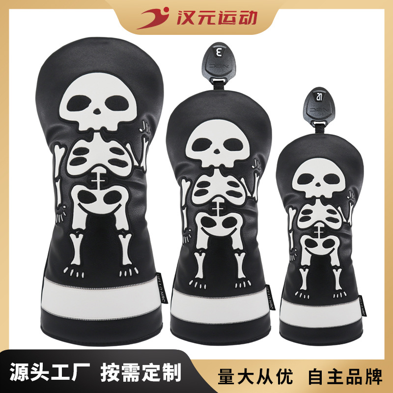 New manufacturers wholesale cross-border e-commerce golf club cover wooden pole suit outdoor sports No.1 wooden PU