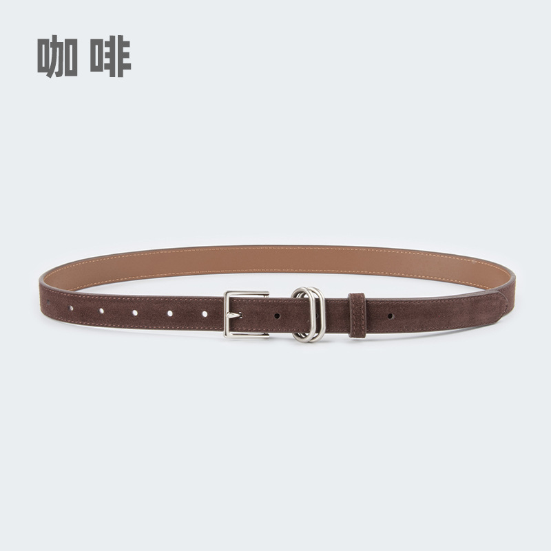 Picture of Frosted Vintage Genuine Leather Women's Belt Cowhide Women's Autumn and Winter New Arrival Skirt Casual Pants Jeans Women's Belt