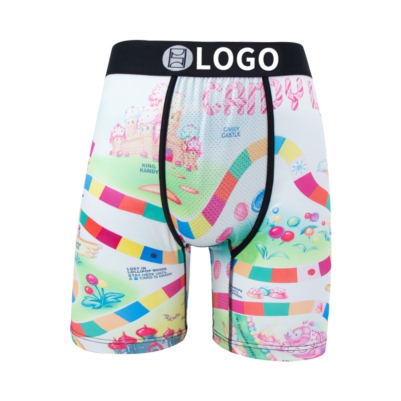 Picture of [Border-Border Hot Item] Psd Same Style Men's Personalized Printed Fitness Sports Extended Fashion New Boxer Briefs