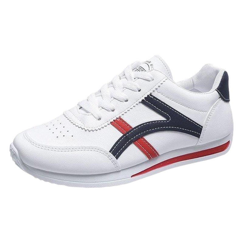 Leather White shoes for students 2023 Summer new sports style women's shoes running argan shoes fashionable simple casual shoes