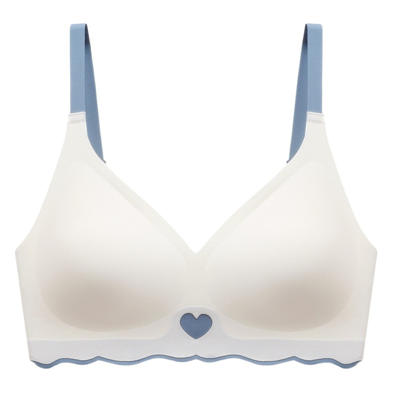 Underwear Women's Small Chest Push-up Anti-sagging Traceless Soft Support No Steel Rings Collating Parammary Breast Large Thin Bra