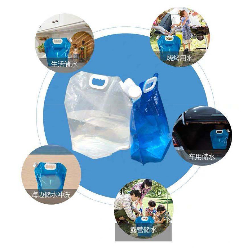 Picture of In stock 5L large capacity water bag sports portable folding water bag outdoor travel camping mountaineering portable water storage bag