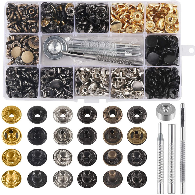 For cross-border 12.5mmdiy buttons copper 633 snap button suit luggage clothing golden metal snap button