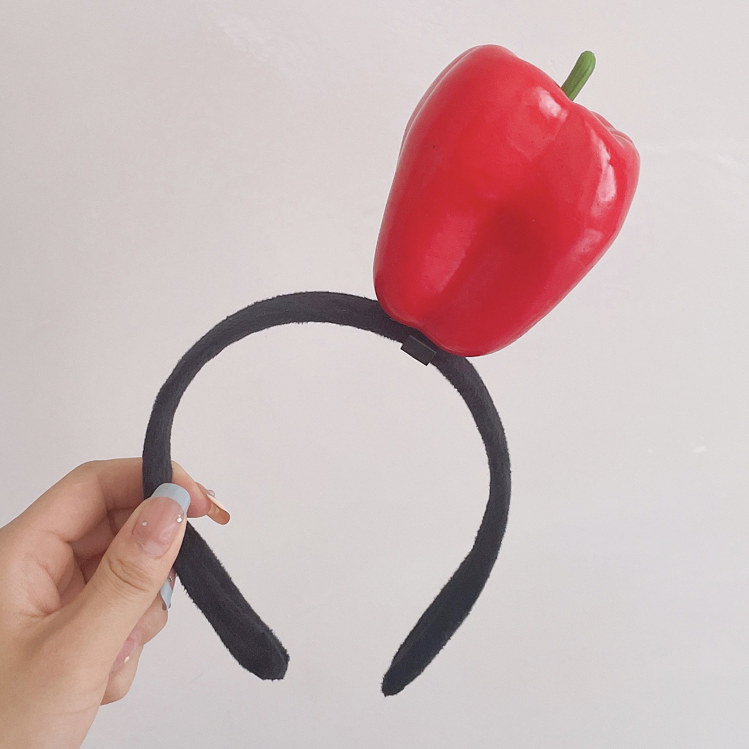 Picture of Haiyue Jewelry Three-dimensional Vegetable Hairband Creative Original Personality Funny Radish Pepper Eggplant Green Vegetable Headband Women's Hair