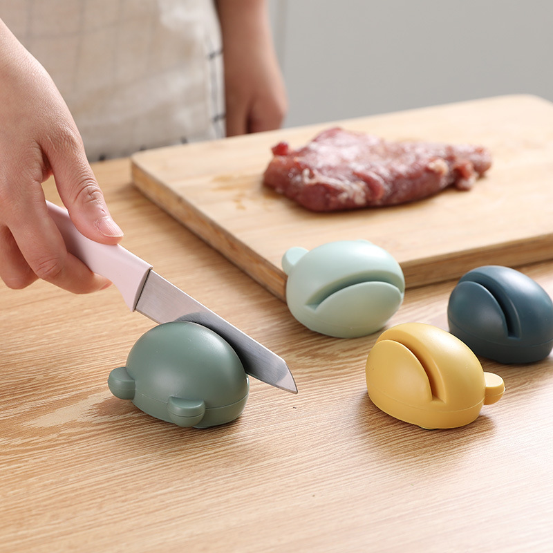 Picture of A3021 Cartoon Knife Grinder Kitchen Grinding Stone Creative Household Manual Grinding Scissors Grinding Kitchen Knife