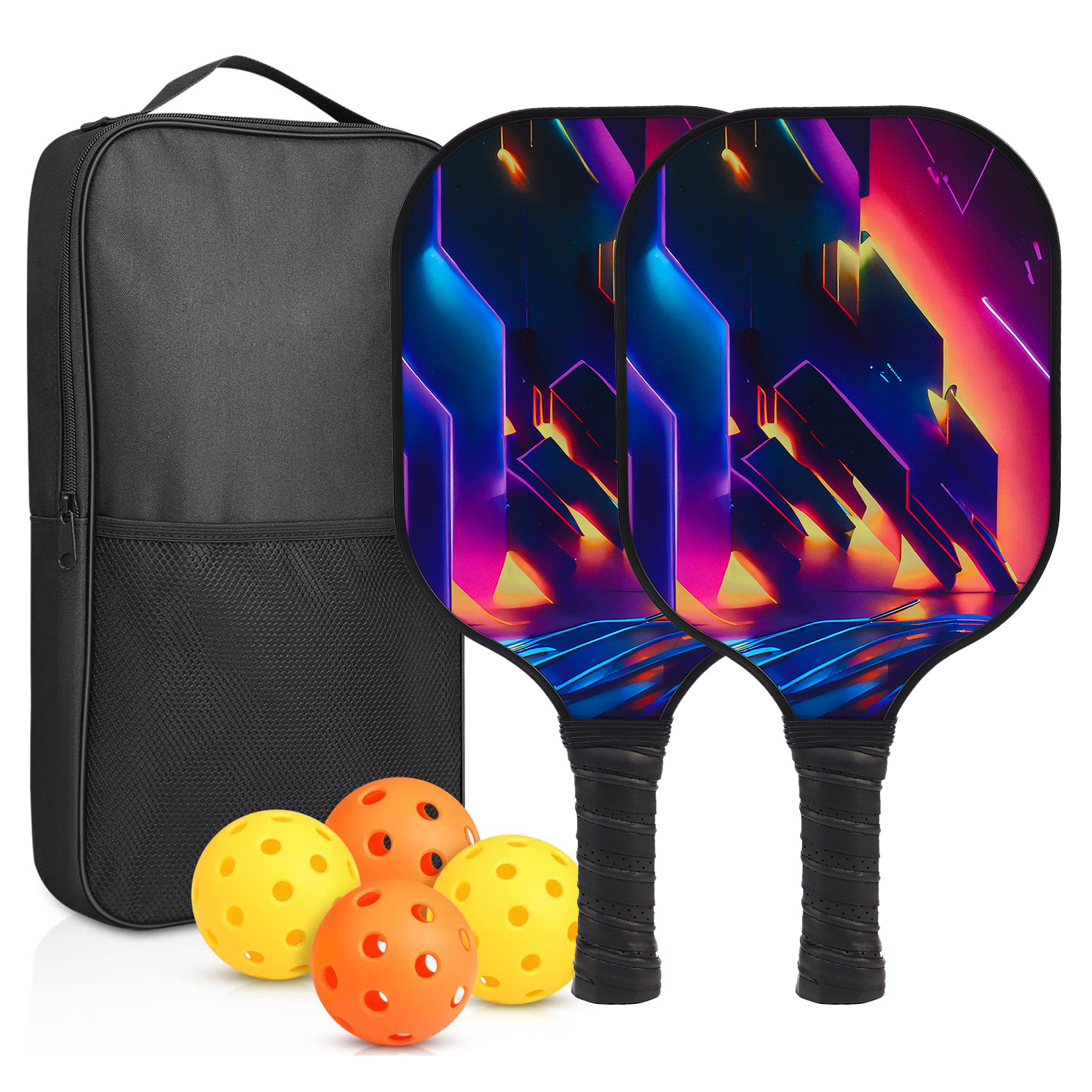 Picture of Peak ball racket glass fiber edge strip UV pattern design outdoor leisure entertainment cross-border pickle pickle racket