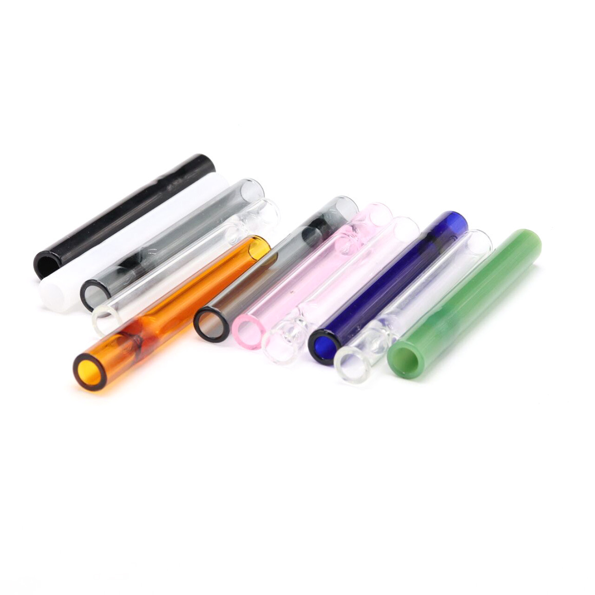 Cross-Border Direct Selling Glass Pipes, Colorfuled High Borosilicate Og Glass Pipes, Juice Straws, Smoking Gun Accessories Pipe