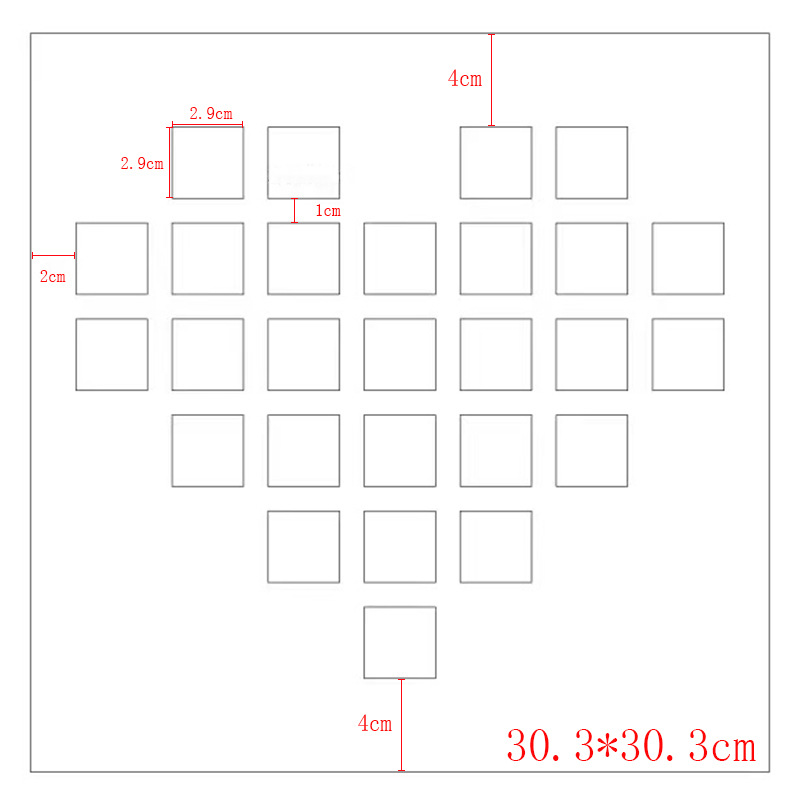 Picture of Baixi map lined with photo frame cardboard multi-Palace grid any size open hole pattern cardboard wholesale Baishou map paper