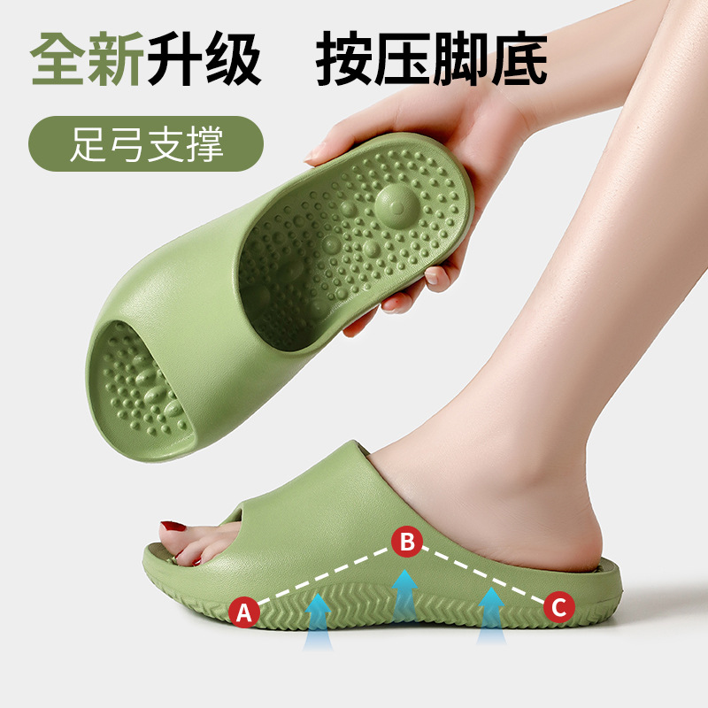 New Arch Support Slippers for Men with Flat Feet, Acupoint Foot Massage, Indoor Non-Slip, Silent, Bathing, for Women