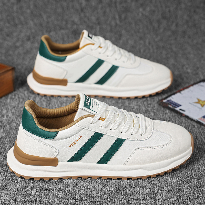 Forrest Gump Men's Shoes Autum 2025 New Trendyy Versatile White Sneakers Men's Leather Sports Running Casual Trendy Shoes
