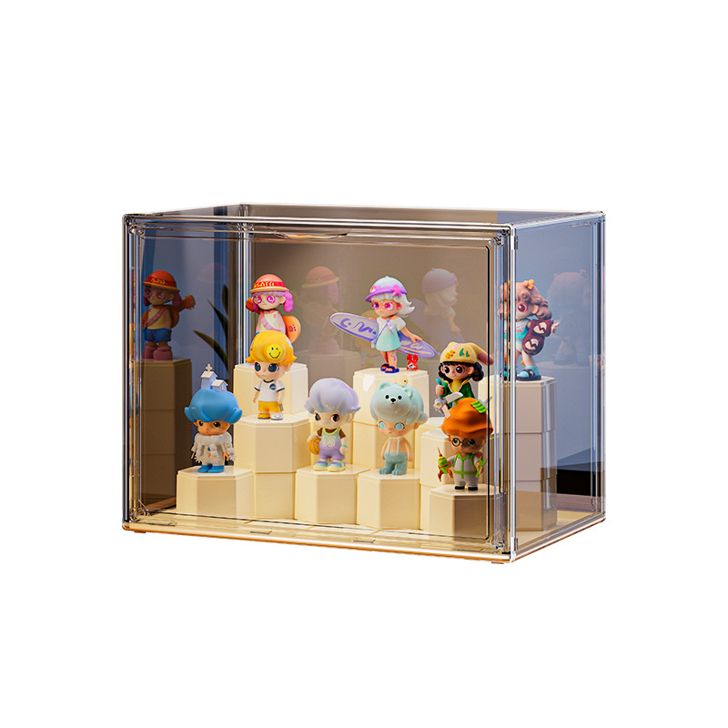 Picture of Blind Box Display Box Hand-Made Acrylic Storage Transparent Bubble Mart Display Cabinet Dust-Proof Box Toy Building Block Display