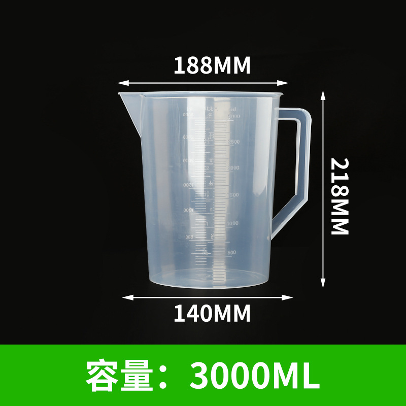 Picture of Thickened plastic measuring cup 5000 3000 2000 1000 500 ml250 measuring cylinder scale cup beaker ml