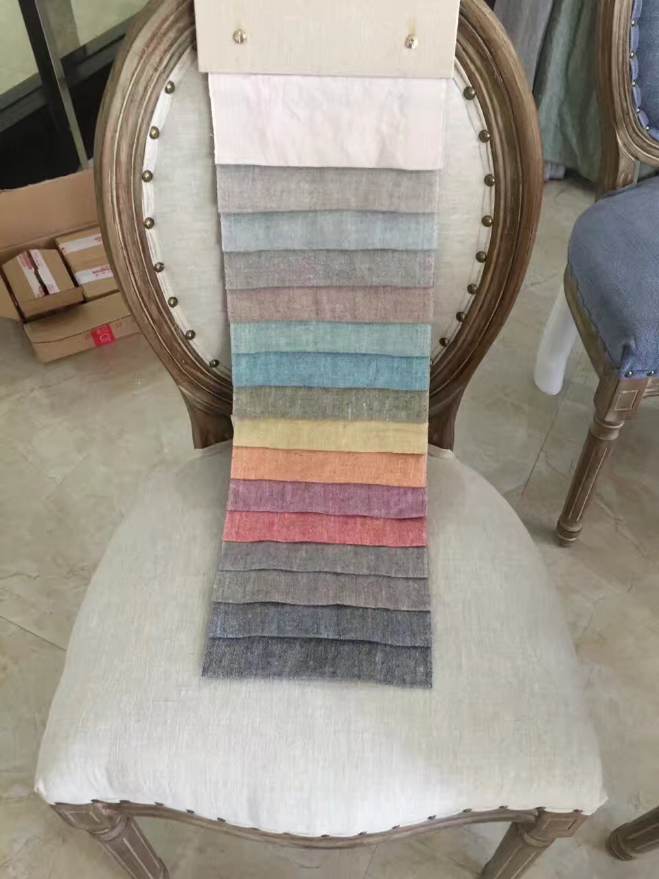 Picture of Linen Chair Fabric French Linen Chair Cloth Linen Sofa Release