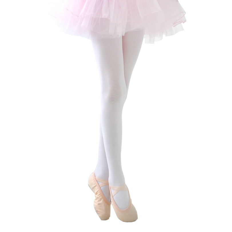 Children's Grade Examination Practice Dance Socks Spring & Fall Pantyhose Dancing Girls Leggings White Ballet Socks