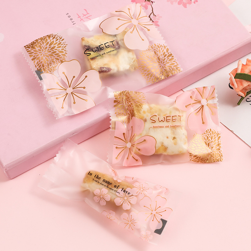 Baking Packaging Bag Nougat Snowflake Crisp Packaging Bag Machine-sealed Egg Crisp Cookie Packaging Bag Self-sealing Packaging