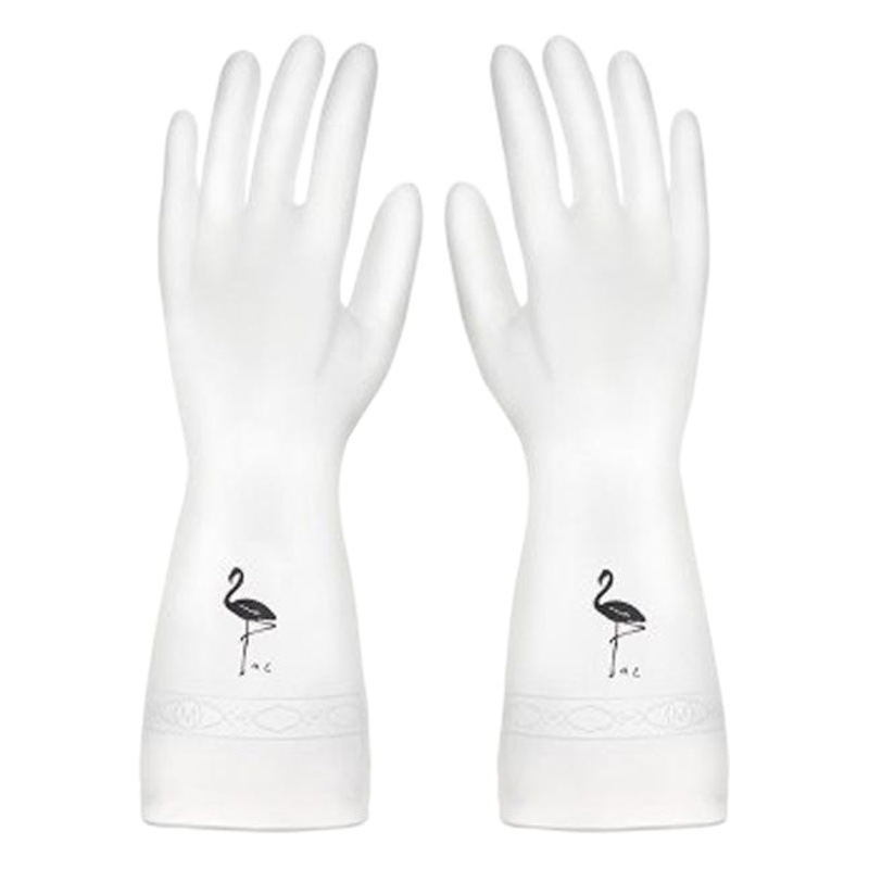Home Rubber Waterproof Thickened Plastic Gloves Kitchen Clean and Durable Dexterous Hand Laundry Dishes Washing Rubber Gloves