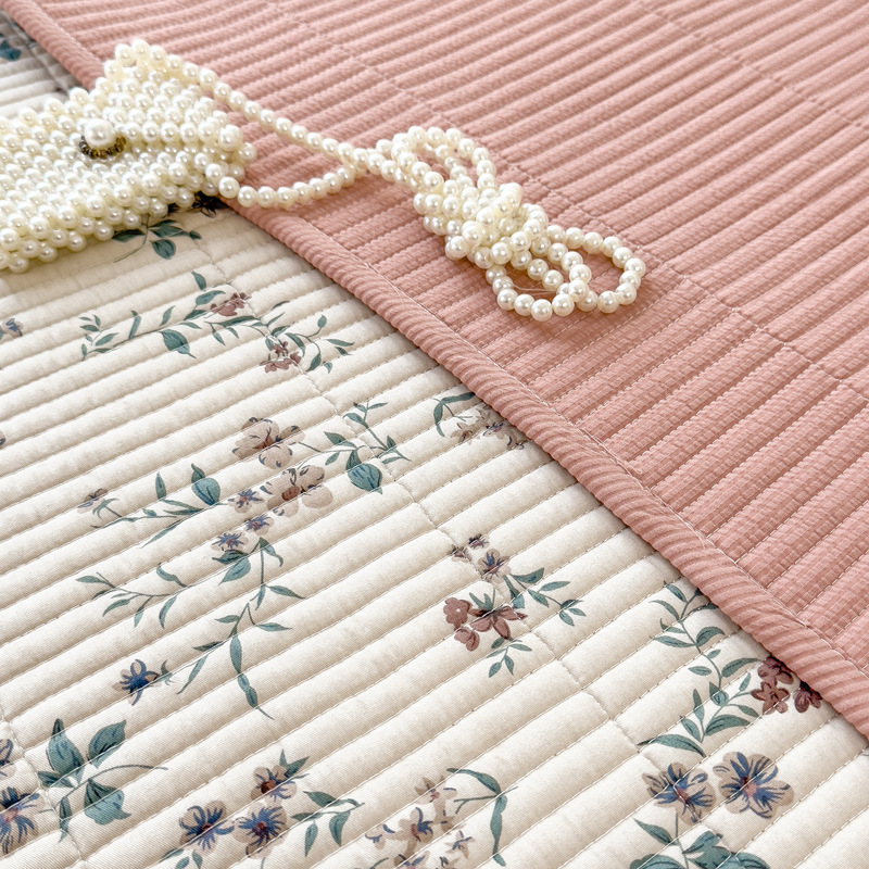 Picture of Cross-border New Ins Style Cotton Bed Cover Soft Waxy Cotton Single-piece Cotton Bed Sheet with Tatami Non-slip Mattress