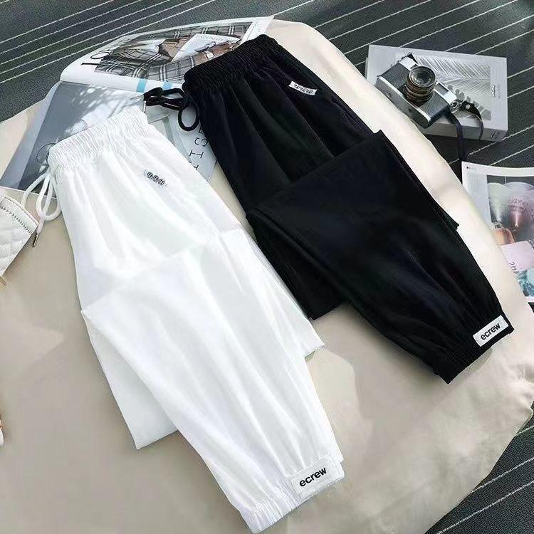 733 sun protection Ice Silk sports pants women's summer thin cropped quick-drying small versatile casual mosquito-proof bloomers