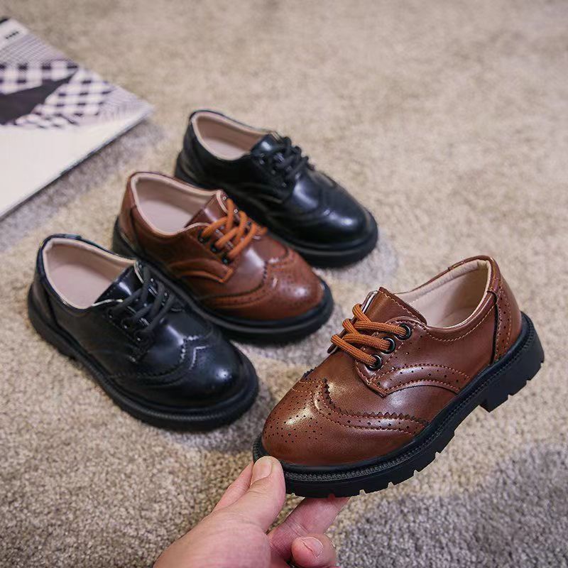 Children's Leather Shoes 2022 Spring Autumn Breathable Classic Korean Casual Girls Student Leather Shoes Non-Slip Breathable Princess Shoes Wholesale