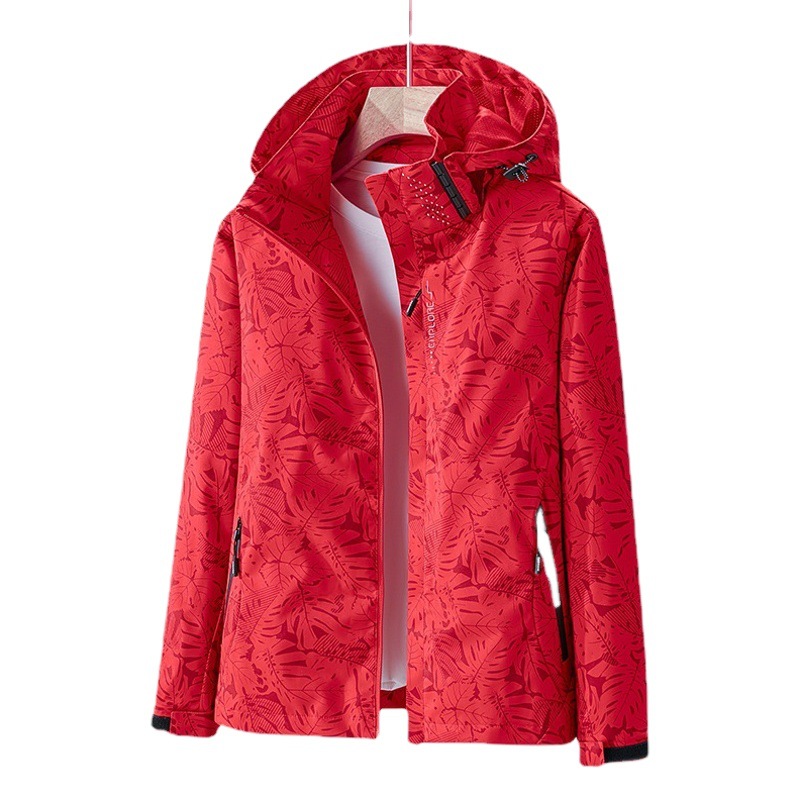 Picture of Outdoor Single-Layer Jacket Men's Windproof Water-Splashing Women's Camouflage Breathable Jacket Sports Running Mountaineering Suit Trendy Trenchcoat